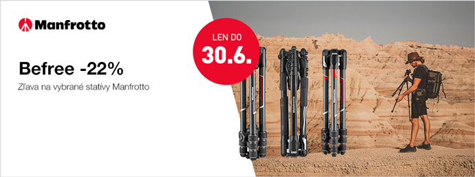 Uetrite 22% na vybran produkty Manfrotto