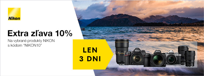 Extra zava 10% na Nikon