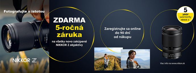 Nikon 5-ro�n� z�ruka na objekt�vy NIKKOR Z