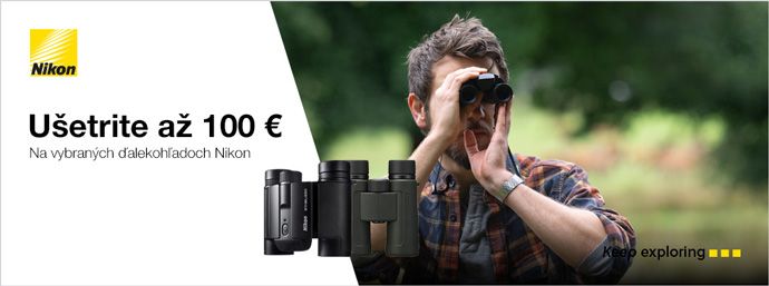 Ďalekohľady Nikon so zľavou až 100 €