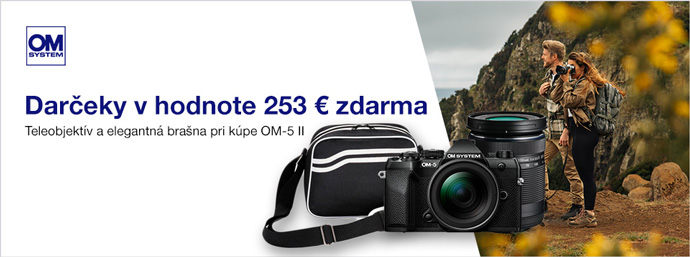 OM System OM-5 II s darčekmi v hodnote 253 €