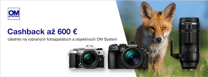 OM System cashback až 600 €