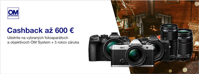 OM System cashback až 600 €