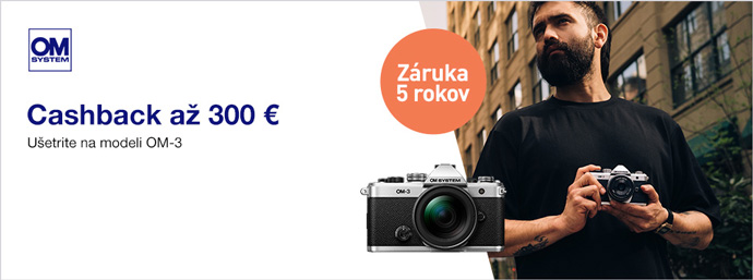 OM System cashback až 300 €