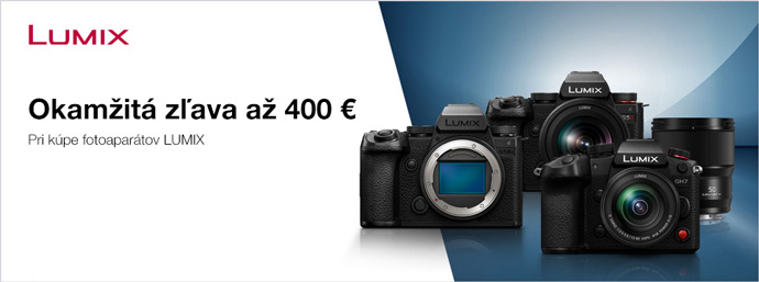 Okam�it� z�ava a� 400 � na Lumix