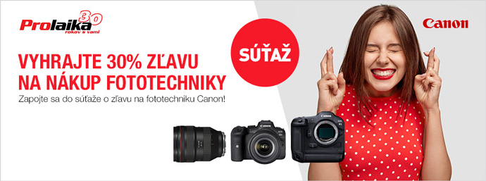 Vyhrajte 30% zavu na nkup fototechniky Canon