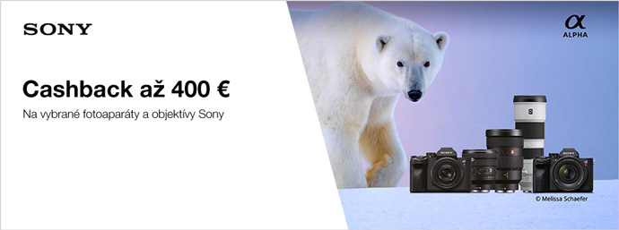 Cashback na vybran fotoaparty a objektvy Sony