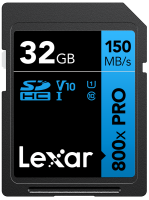 Lexar Professional 800x Pro 32GB SDHC/SDXC UHS-I U1/U3 150MB/s