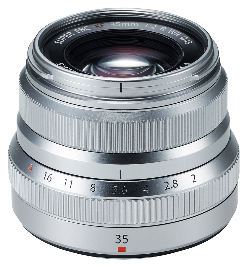 Fujifilm Fujinon XF 35mm f/2 R WR, Strieborn