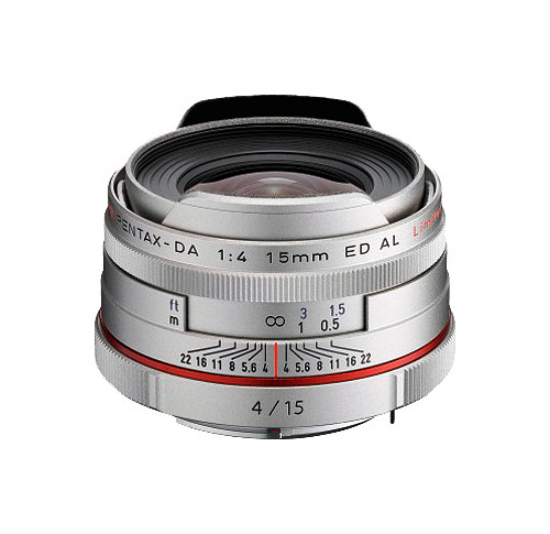 Pentax HD PENTAX-DA 15mm f/4 ED AL Limited, Strieborn