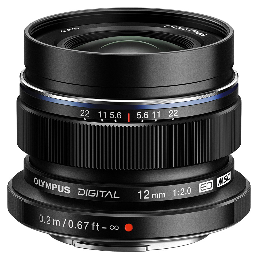 Olympus M. Zuiko Digital ED 12mm f/2 EZ MSC, ierny